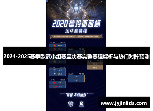 2024-2025赛季欧冠小组赛至决赛完整赛程解析与热门对阵预测